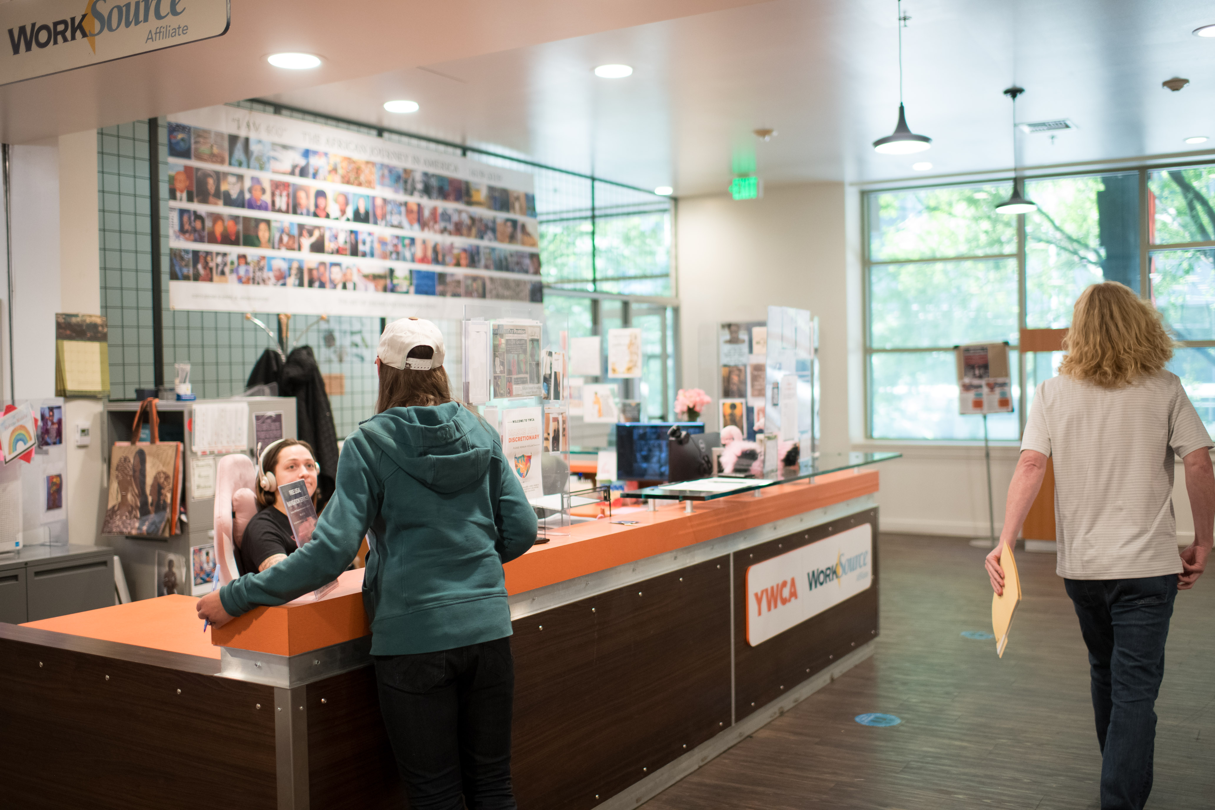 YMCA Worksource location front desk