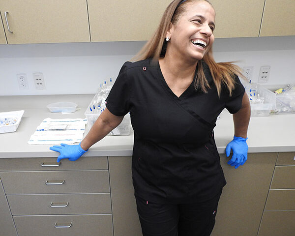 woman working in healthcare