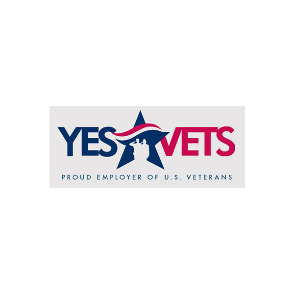 Yes Vets Proud employer of US Veterans logo